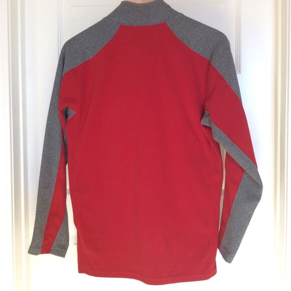 THE NORTH FACE | XL Boy’s Red Gray Fleece Pullover - Picture 3 of 3